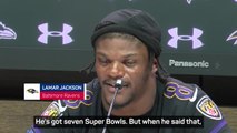 Jackson reacts to being called the 'next GOAT' by Brady