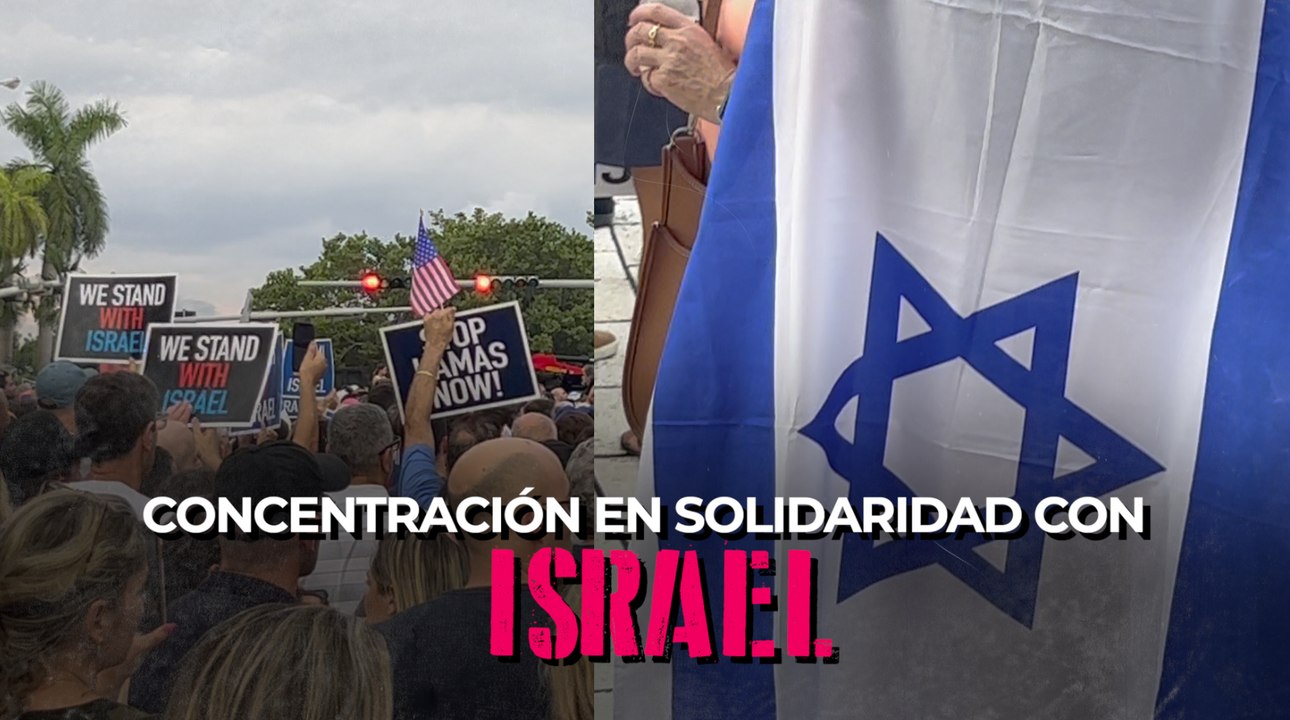 Concentración en solidaridad con Israel