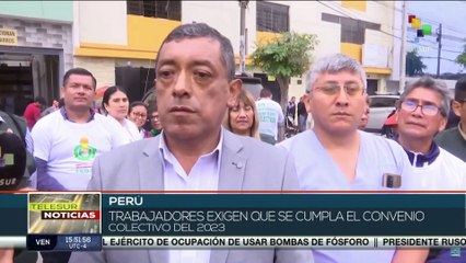En Perú prosigue por segundo día consecutivo la huelga de trabajadores de la Seguridad Social
