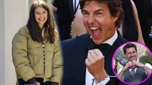 Tom Cruise is excited when Suri Cruise accepts the 'sorry', and the success of TOP GUN