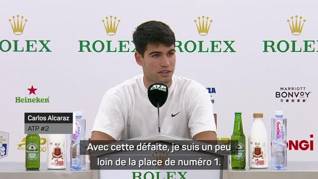Shangai - Alcaraz : “Je loupe beaucoup d'occasions d’être numéro 1”