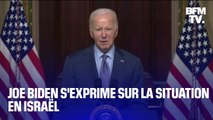 Joe Biden s'exprime sur la situation en Israël