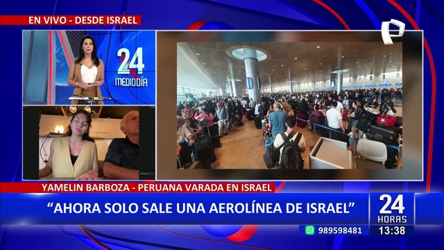 Peruana varada en Israel pide ayuda: “Cancillería me dijo que no hay vuelos humanitarios”