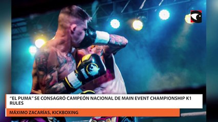 El Puma” se consagró campeón Nacional de Main Event Championship K1 rules