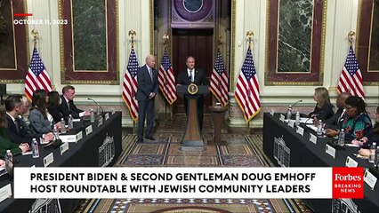 President Biden & Doug Emhoff Host Roundtable With Jewish Community Leaders After Attack On Israel