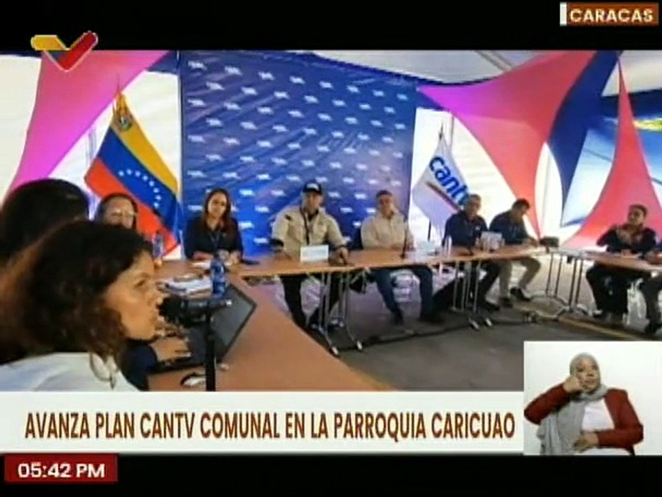 Autoridades evalúan avances del Plan CANTV Comunal en la parroquia Caricuao