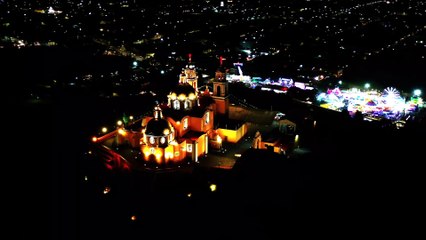 Show de drones desde la Piramide de Cholula