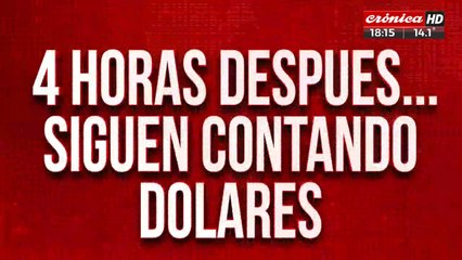 4 horas después, siguen contando dólares y traen nuevos interpretes para hablar con los chinos