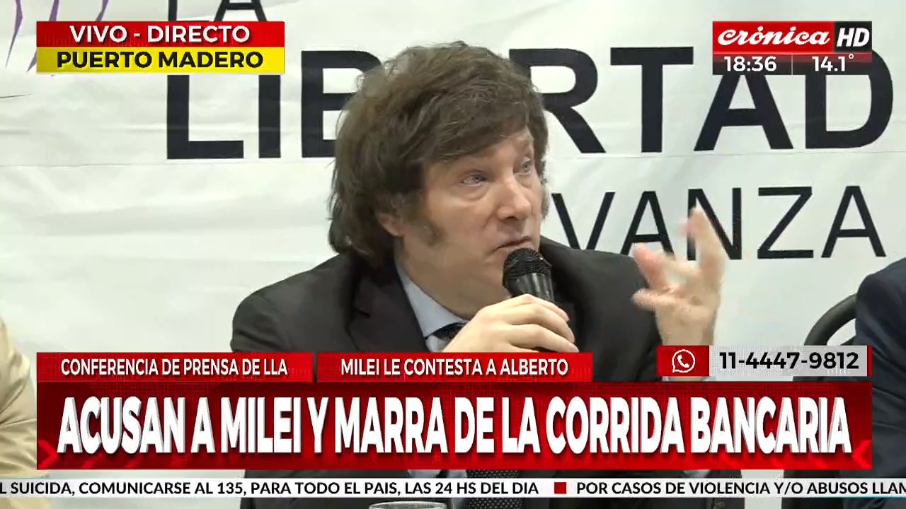 Milei: "Yo no tengo la culpa que muchos de mis colegas sean brutos"