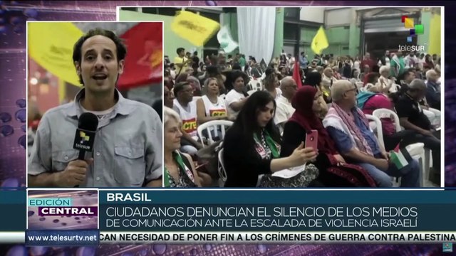Movimientos sociales brasileños repudian la escalada de violencia en Palestina