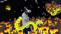 Mixed Reality Ular Melingkar Bukan Di Atas Pagar| SPACE SLURPIES VR (demo) | Oculus Quest   LIV QoPC