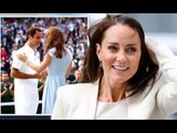 Kate ha sbalordito i fan reali quando ha infranto il protocollo per baciare Roger Federer TRE volte