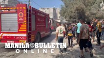 Emergency services rush to site hit by Israeli strike in Rafah