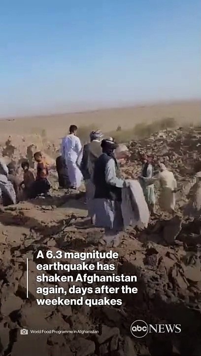 Days after an earthquake killed more than 1,200 people in Afghanistan, another 6.3 magnitude earthquake has struck.