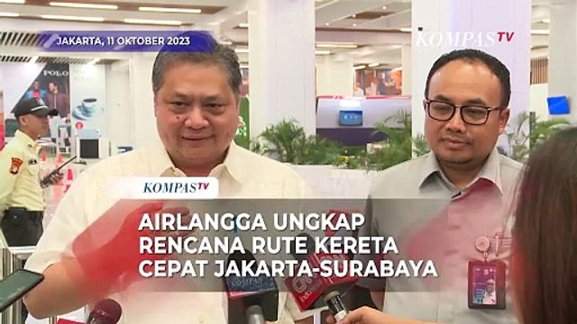 Airlangga Beberkan Rencana Rute Kereta Cepat Jakarta-Bandung hingga Surabaya