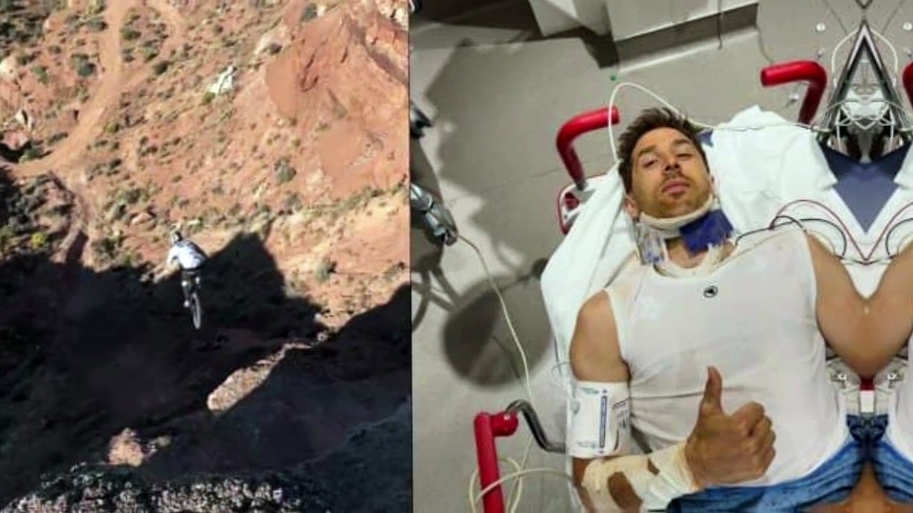 Gee Atherton Red Bull Rampage crash | Gee Atherton Rampage crash | Gee ...