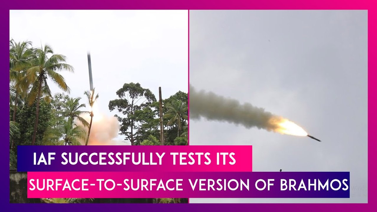 Indian Air Force Successfully Carries Out Test Of Surface-To-Surface Version Of Brahmos Missile