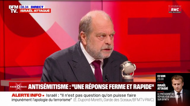 Éric Dupond-Moretti: L'antisémitisme, ce n'est pas une opinion, c'est une infraction