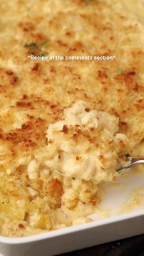 Easy Baked Mac and Cheese (made with 3 kinds of cheeses!) #shorts #foodshorts