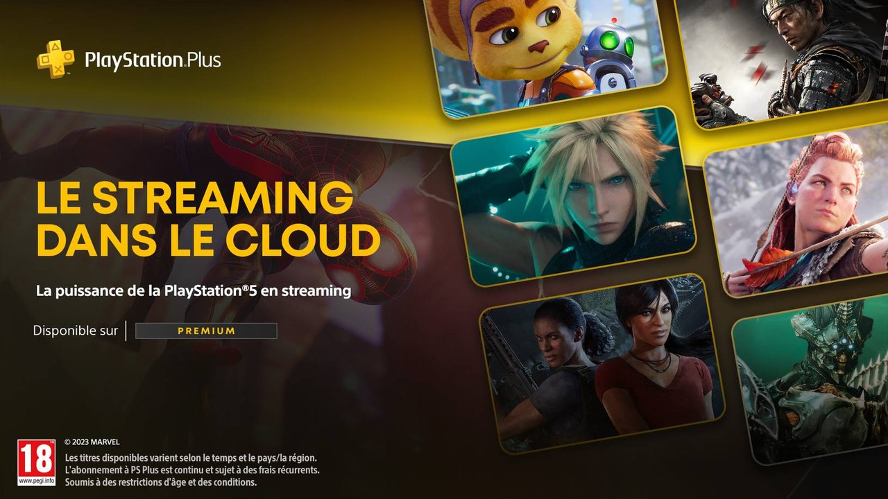 PlayStation Plus Premium - Découvrez le streaming dans le cloud PS5