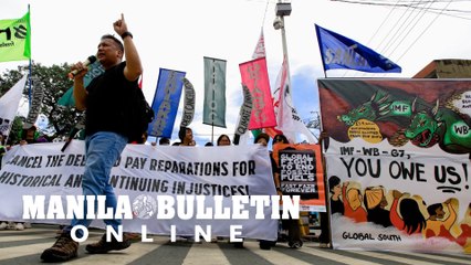Demostrators call for cancellation of debt, climate reparations