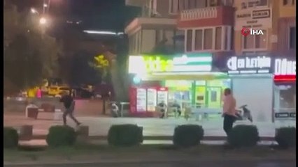 Alanya'da tartışma silahlı kavgaya döndü, o anlar kamerada