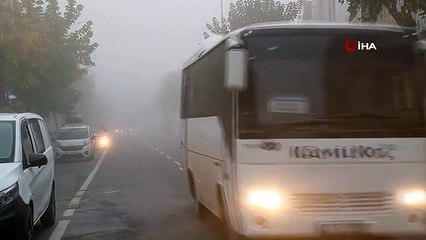 Düzce güne sis ile uyandı