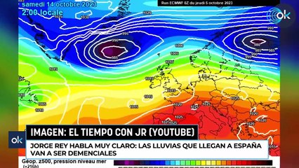 Jorge Rey habla muy claro las lluvias que llegan a España van a ser demenciales