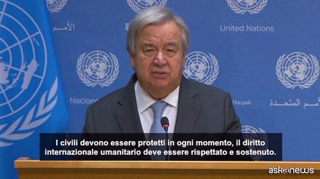 M.O., Guterres: consentire l'ingresso a Gaza di acqua e cibo