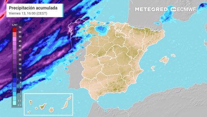 Las lluvias son inminentes en gran parte de la península. Mira aquí la hora de llegada