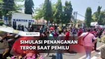 Polres Kediri Kota Gelar Simulasi Penanganan Teror Saat Pemilu