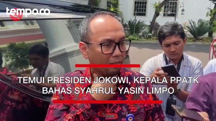 Temui Presiden Jokowi, Kepala PPATK Bahas Suahrul Yasin Limpo