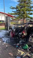 Car incinerated