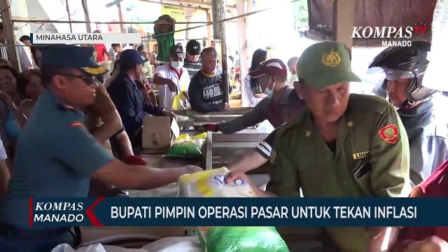 Menekan Inflasi, Pemkab Minut Dan Bulog Menggelar Operasi Pasar
