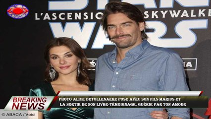 PHOTO Alice Detollenaere pose avec son fils Marius et  la sortie de son livre-témoignage, Guérie par