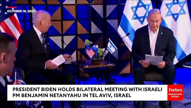 Biden Tells Netanyahu Gaza Hospital Explosion 'Done By The Other Team, Not You' | POTUS In Israel