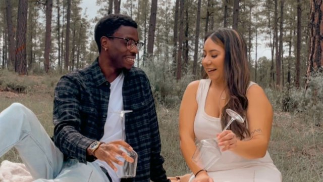 Parents-to-be do an intimate gender reveal while giggling with delight *Wholesome*