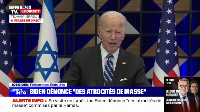 Attaques du Hamas: Joe Biden dénonce des atrocités de masse qui rappellent l'État islamique
