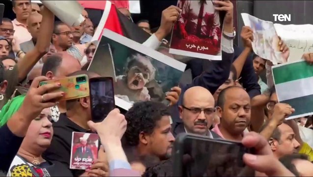 وقفة نقابة الصحفيين لتأييد القضية الفلسطينية ودعم جهود السيد الرئيس لحل القضية وإدخال المساعدات