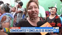 Comerciantes y concejales se reúnen