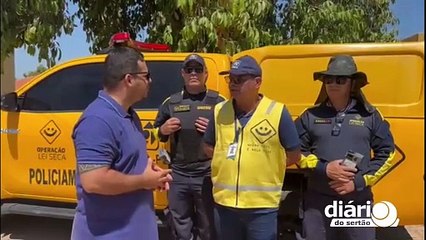 Operação Lei Seca é deflagrada em Pombal e comandante diz que foco da fiscalização é reduzir acidentes