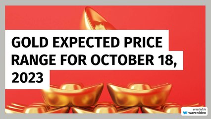 Gold Expected Price Range for October 18, 2023