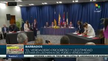 Gobierno de Venezuela y sector de oposición firman acuerdos políticos tras reanudación de diálogos
