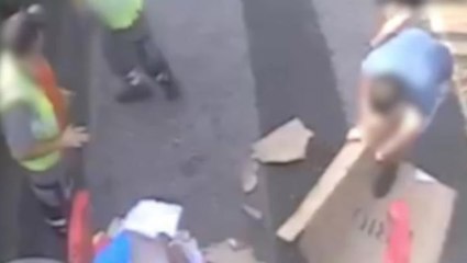 Angry residents confront bin workers for refusing to take extra waste