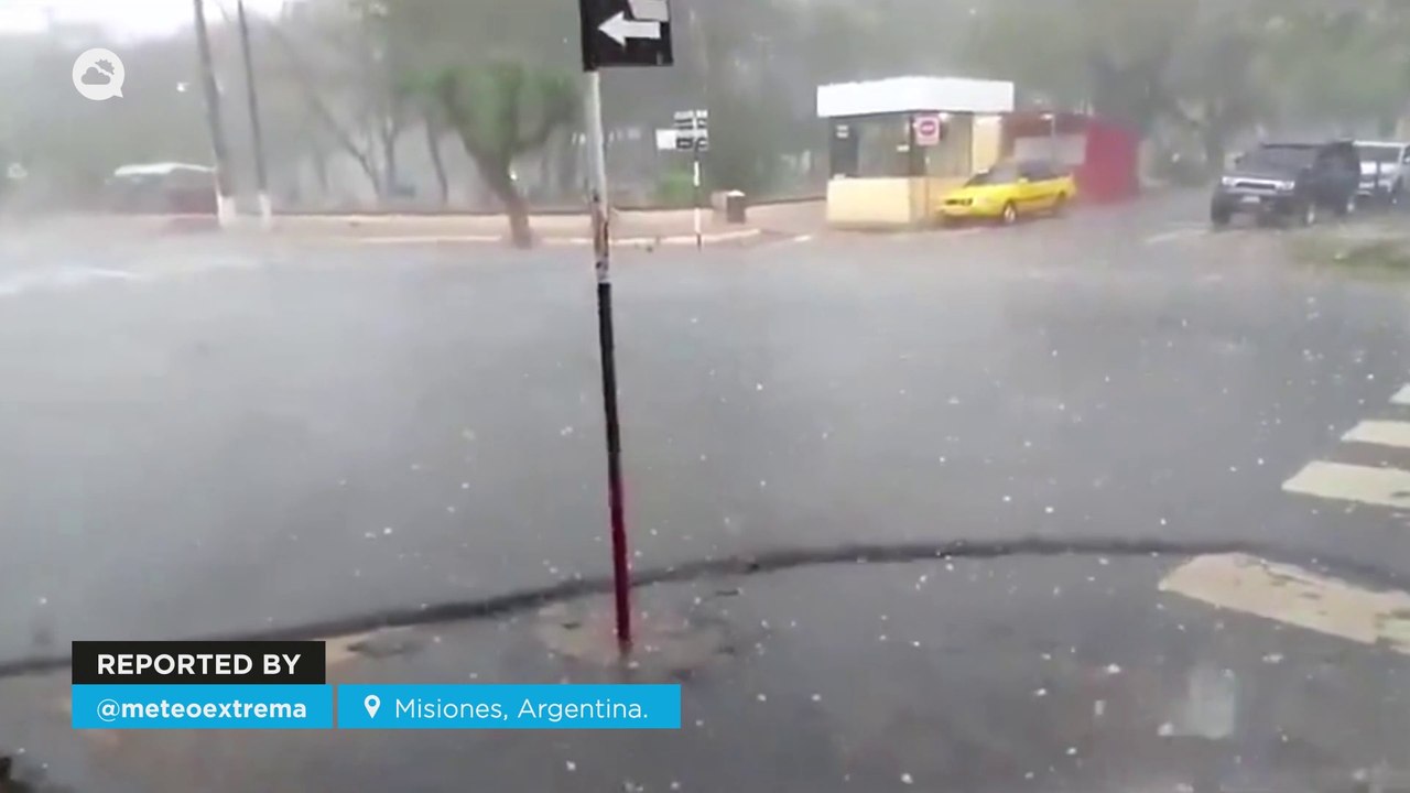 Catastrophic hailstorm in Misiones, Argentina