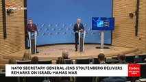 NATO Secretary General Jens Stoltenberg Defends Israel's Right To Defend Itself