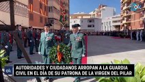 Autoridades y ciudadanos arropan a la Guardia Civil en el día de su patrona de la Virgen del Pilar