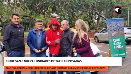 Entregan 6 nuevas unidades de taxis en Posadas