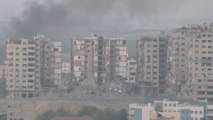 تصاعد كثيف لأعمدة الدخان بعد قصف إسرائيلي عنيف لقطاع #غزة #العربية