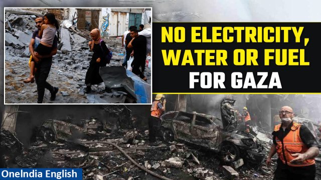 Israel-Palestine War: Israel says no water or fuel to Gaza until hostages are freed | Oneindia News